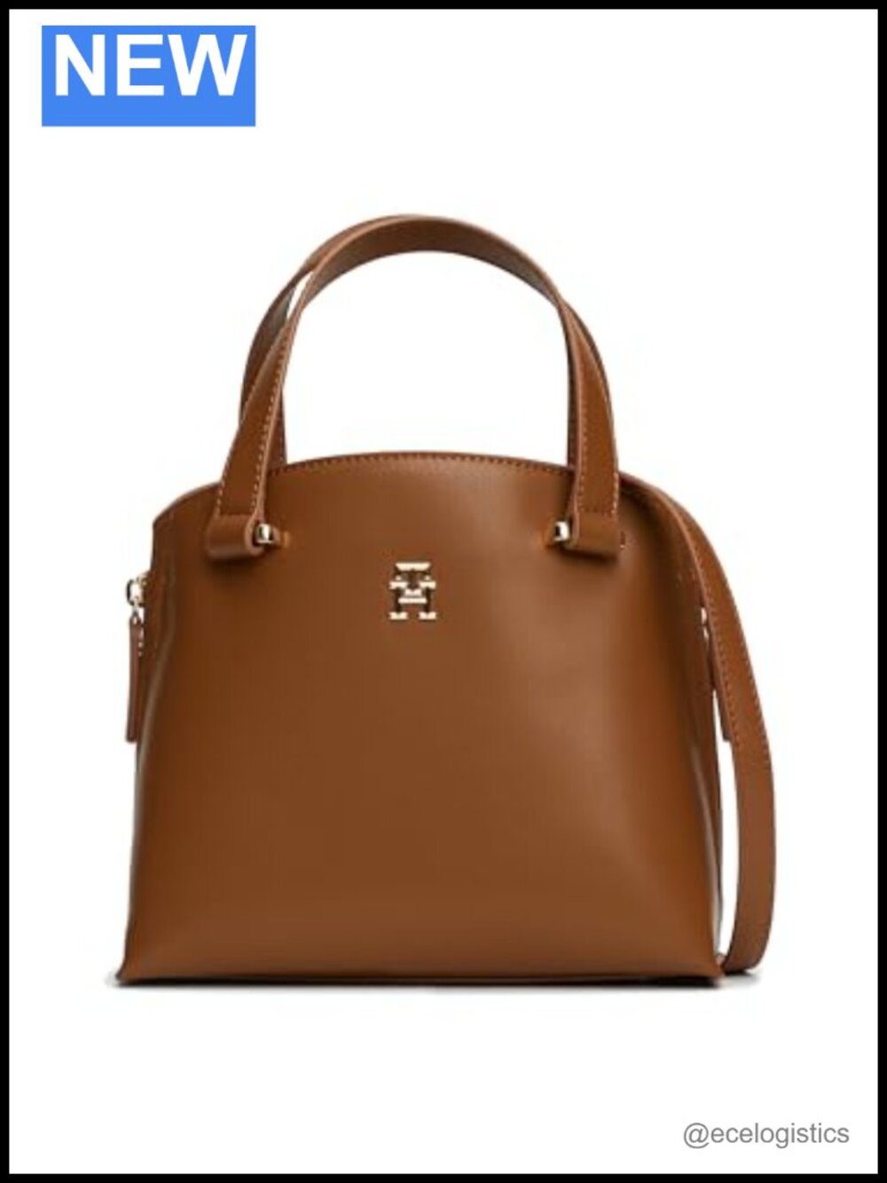 Tommy Hilfiger Modern Tote Bag With Zipper - Women's Handbag, Polyurethane,